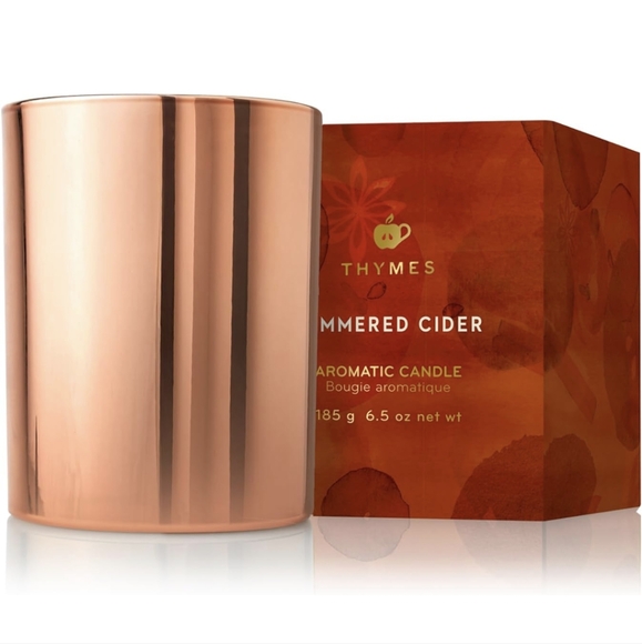 Thymes 6.5 Oz SIMMERED CIDER Aromatic candle - Picture 4 of 4